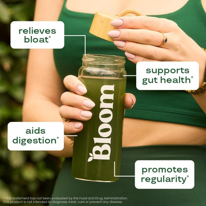 Superfood Greens Powder, Digestive Enzymes with Probiotics and Prebiotics, Gut Health, Bloating Relief for Women, Chlorella, Green Juice Mix with Beet Root Powder, 30 SVG, Berry